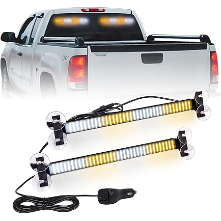 Aazon.co: LRTER 2 In 1 Eergency Strobe Traffic Advisor Light Bar - Foto 9
