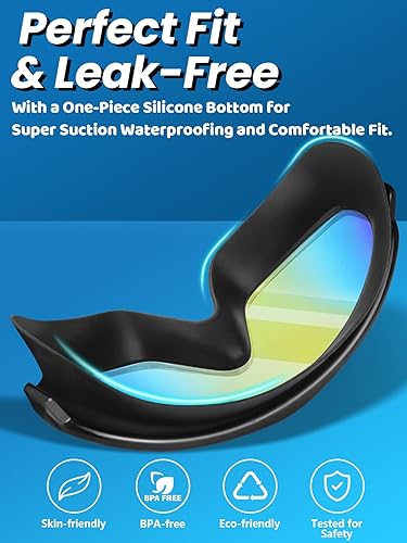 Miniatura 3 de Paquete de 2 gafas de natación de visión amplia, antiempañamiento y con correa de tela de comodidad UV, sin fugas, para adultos, hombres, mujeres y