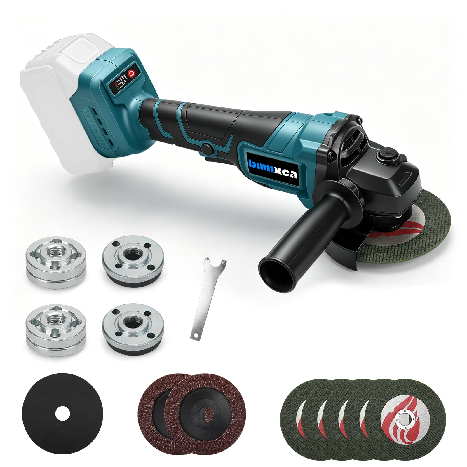 Amazon | bumxca ディスクグラインダー 充電式 100mm【マキタ互換品
