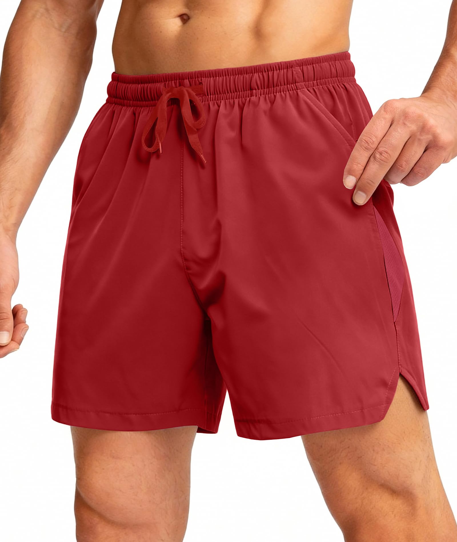 Elainone Kurze Hosen Herren Sporthose Shorts Herren Sommer mit Taschen Stretch Sport Shorts für Basketball Gym