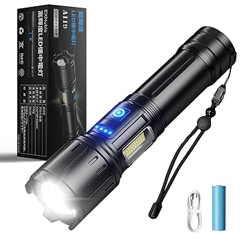 Amazon.co.jp: 高輝度懐中電灯 led 強力 フラッシュライト usb-C