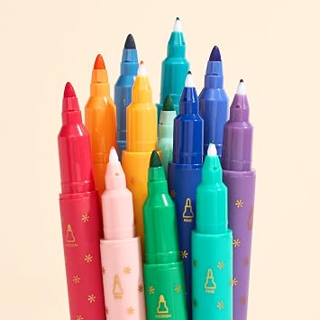 Erin Condren Undated MCC Coiled LifePlanner Bundle, Coiled Undated Planner, MCC Dual-Tip Markers 12-Pack, Premium Planny Pack, and Eucalyptus Planning Bookmark Stencils 3-Pack