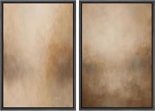 Miniatura 20 de SIGNLEADER Lienzo enmarcado para pared, juego de arte geométrico de mediados de siglo, formas de tocadiscos de música, ilustraciones abstractas,