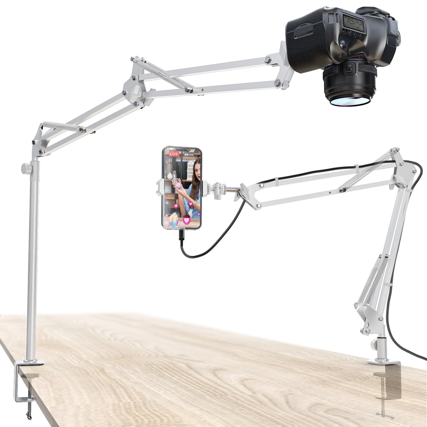 CACENCAN M-03 オーバーヘッドカメラマウント Amazon.co.jp: CACENCAN M03 カメラアーム カメラスタンド アーム 俯瞰
