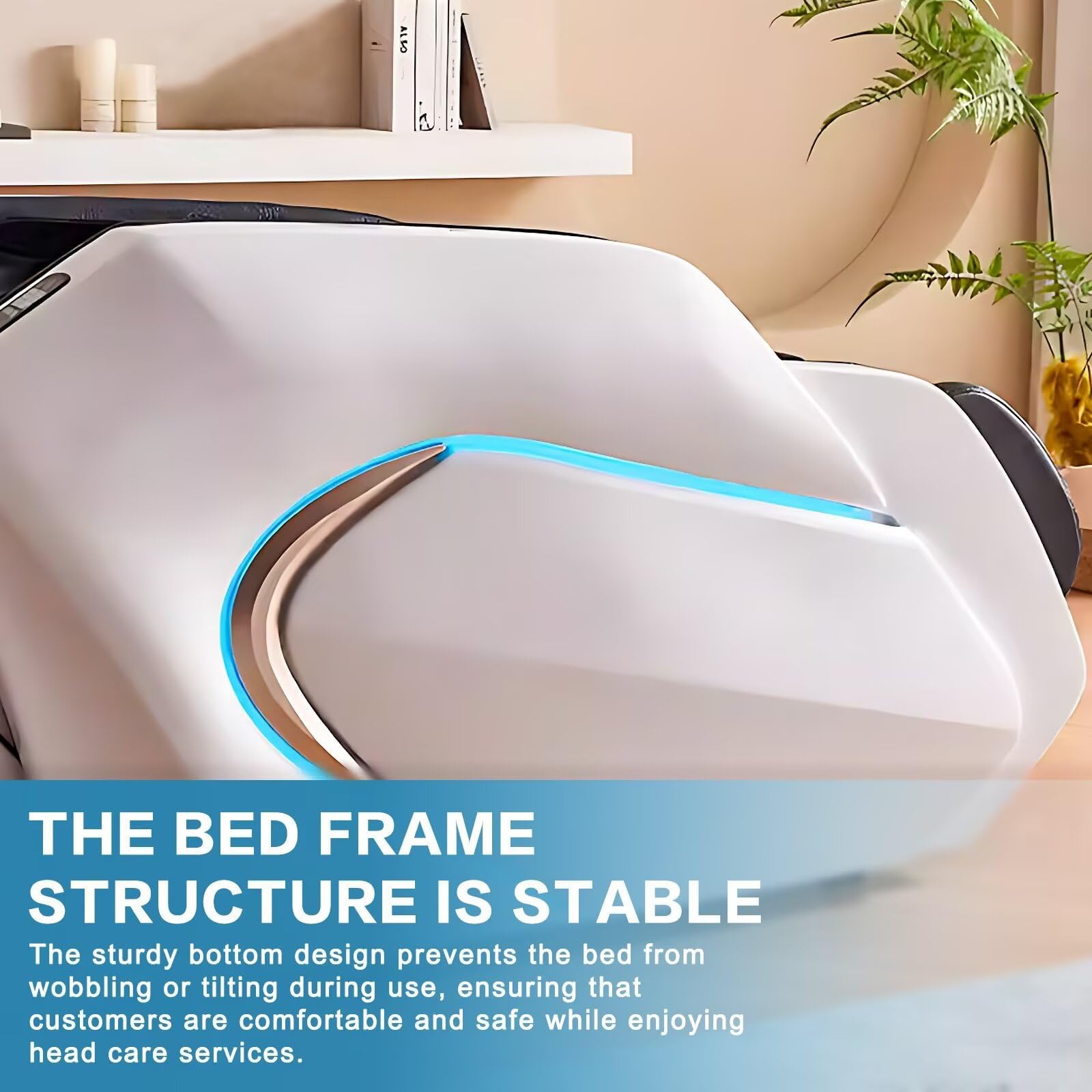 Professionelle Kopf-Spa-Shampooliege, Multifunktionale Massageliege mit Ambientebeleuchtung, Wasserkreislauf, Begasung, Ganzkörpermassage, Einzigartiges Design, Salon-Spa-Ausstattung