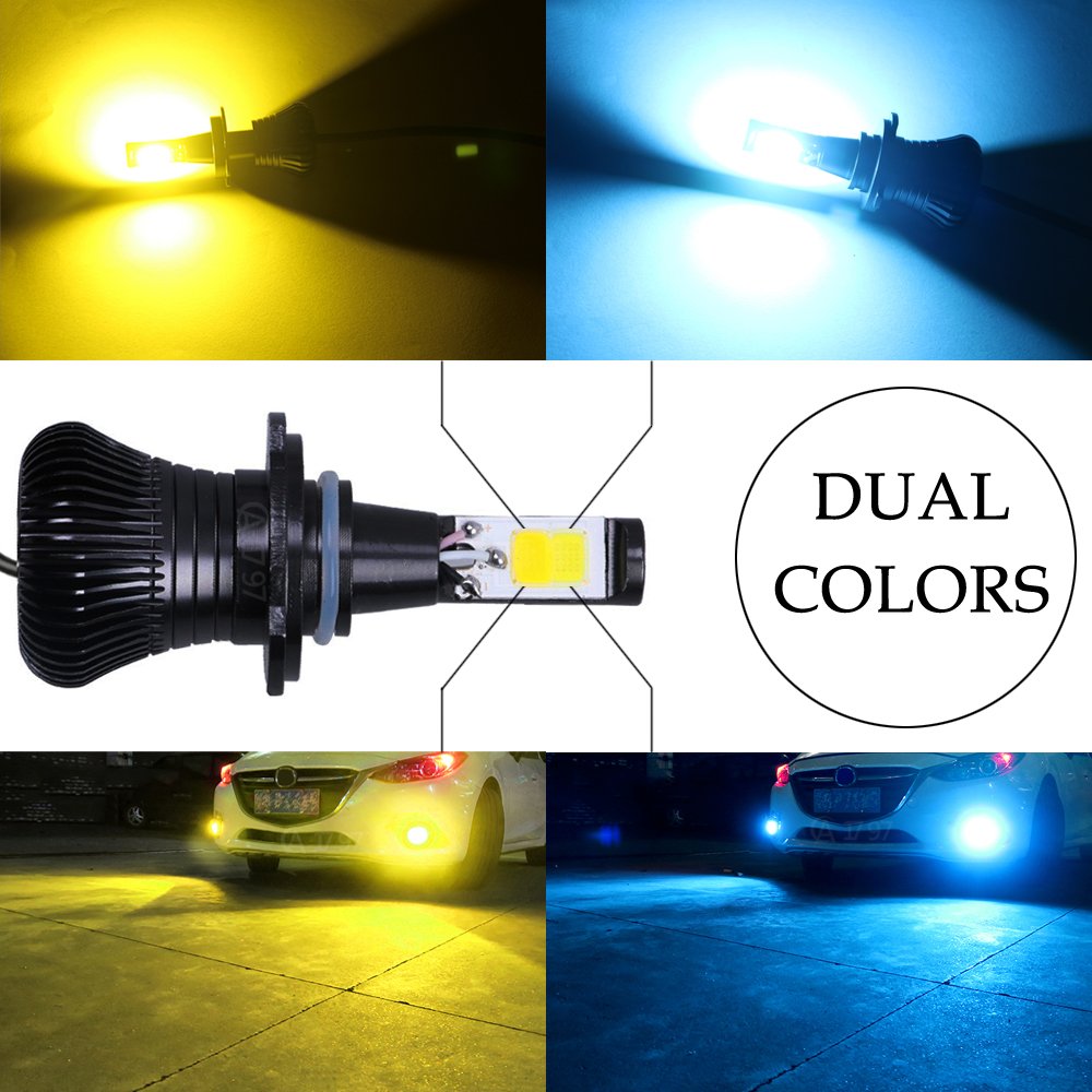 Ampoules LED Voiture HB4 9006 - 2 Pièces 80W, 6000K Blanc, Super Lumineuses - Pour Phares/antibrouillards, SUV, Camion - 7
