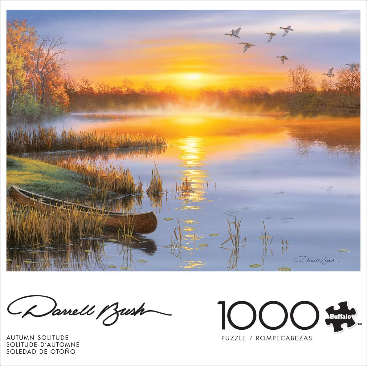 Buffalo Games - Darrell Bush - Autumn Solitude - 1000 Piece Jigsaw Puzzle for Adults -Challenging Puzzle Perfect for Game Nights - Finished Size is 26.75 x 19.75