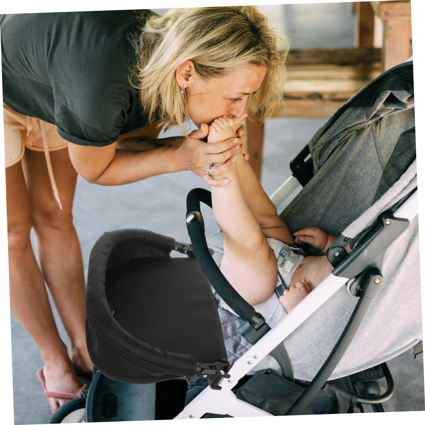 TOYANDONA Poggiagambe Per Passeggino Bracciolo Per Passeggino Estensione Regolabile Per Poggiapiedi Vassoio Per Snack Accessori Per Passeggini