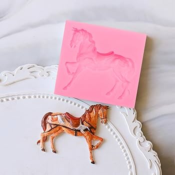 シリコン型　チョコレート型　キャンドル型　馬 Amazon | キャンドル用シリコンモールド、 動物モールド, 馬の