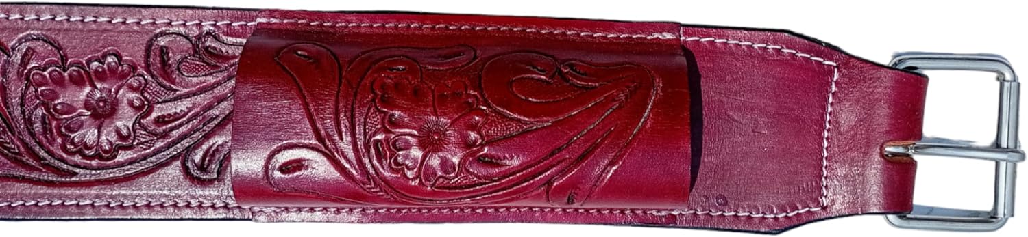 RAAVILS Horse Leather Cinch for Western Saddles Horse TACK Leather Back Cinch Rear Saddle Girth