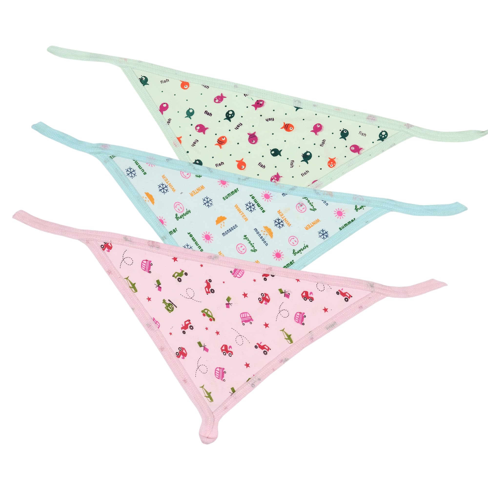Modern Heados Nappies for New Born Baby, Cotton Nappies for New Born Baby 0-6 Months, Cotton Cloth Diapers/Langot Washable and Reusable Nappies, Multicolour (Desgin-4, Pack of 3)-image-36