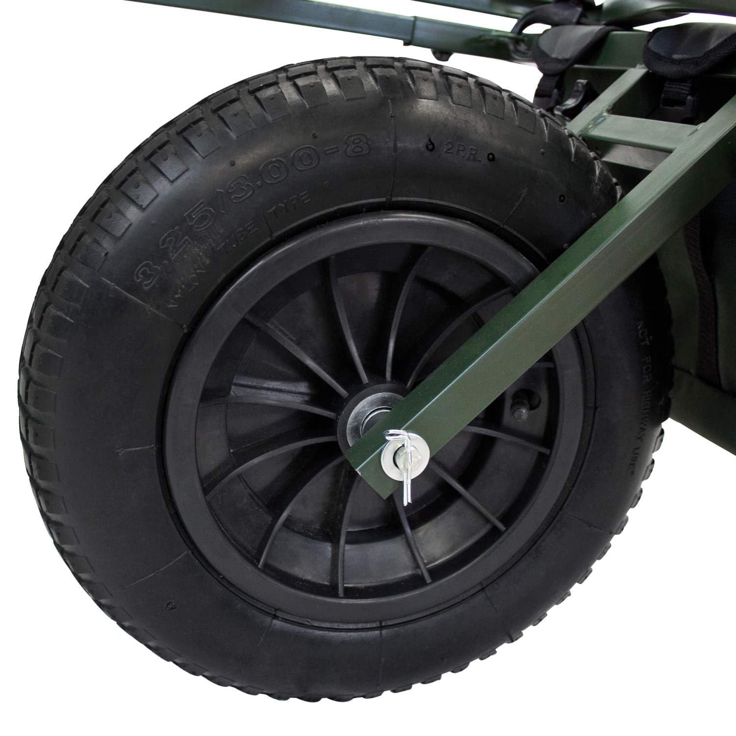 XXL Barrow - Carrello da pesca - Ruota in PU MAI Più forature - Smontabile - Regolabile - Include custodia 600Dn - Carrello per il trasporto - Carrello Viscar - Trolley - Telaio allungabile