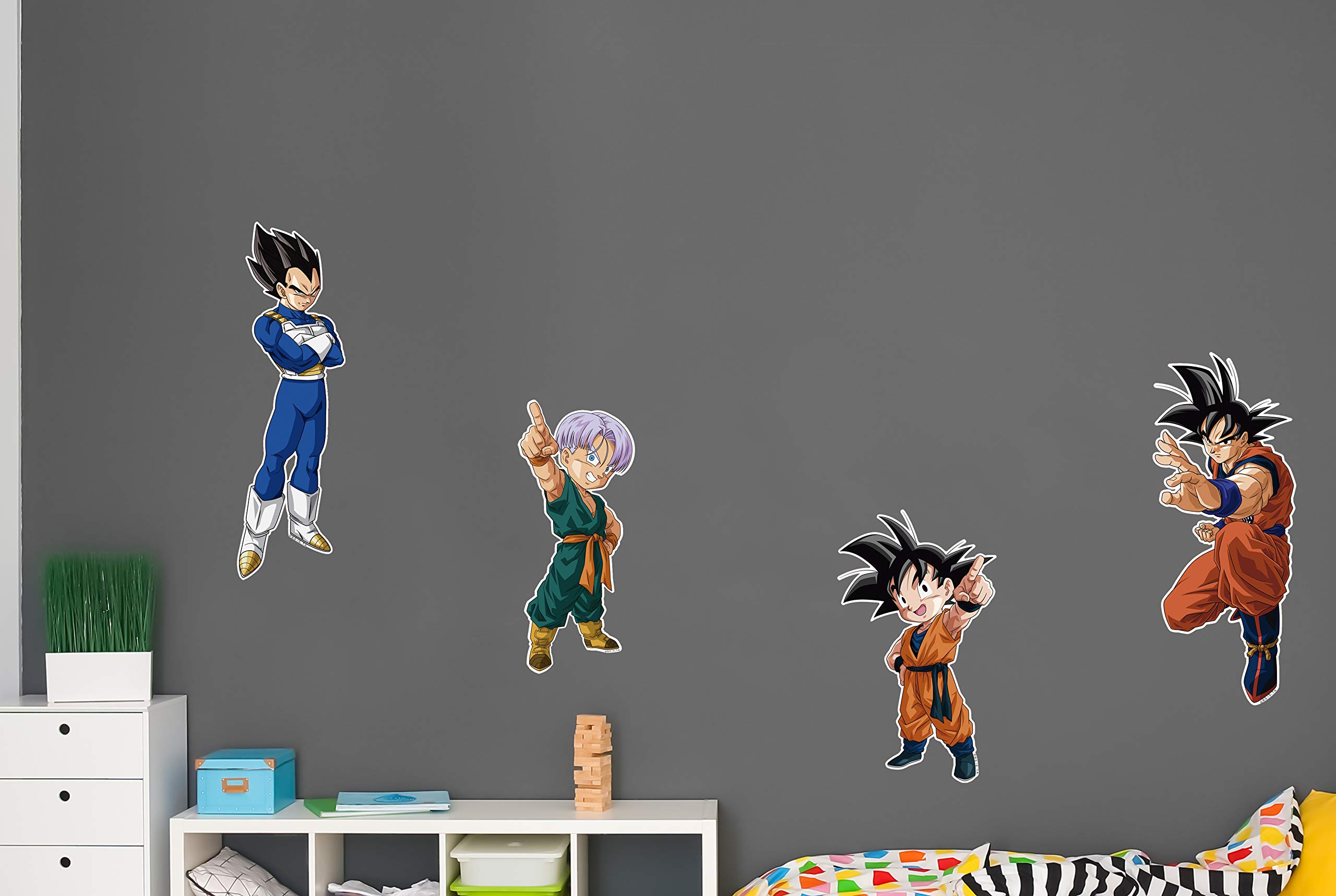 Pack de Pegatinas de Pared en Vinilo Dragon Ball Super Producto Oficial | 90x60cm| Productos Originales | Vinilo Adhesivo | Decoración | DBS