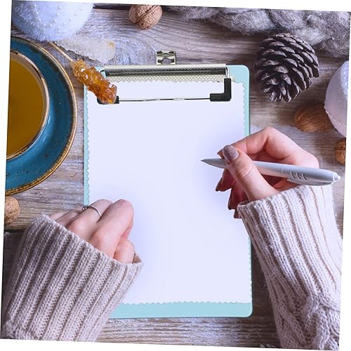 Miniatura 5 de STOBOK Paquete de 5 portapapeles de plástico, tablero de clip de varios colores con clips de metal con perfil bajo para médicos, enfermeras,
