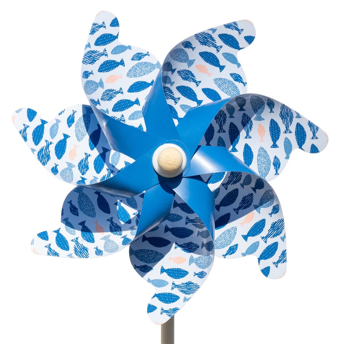 CIM Scacciapensieri – Moulin 31 – Girandola: Ø 31 cm, altezza: 75 cm (set da 2 pesci blu)