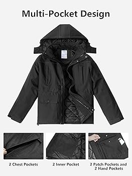 Amazon.com: CONOMAX Mens Winter Jacket Warm Winter Coat Water