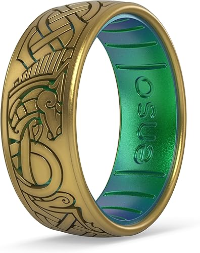 Miniatura 7 de Enso Rings Colección Lord of the Rings - Anillos de silicona cómodos - Anillos Rohan, Elven y Hobbit