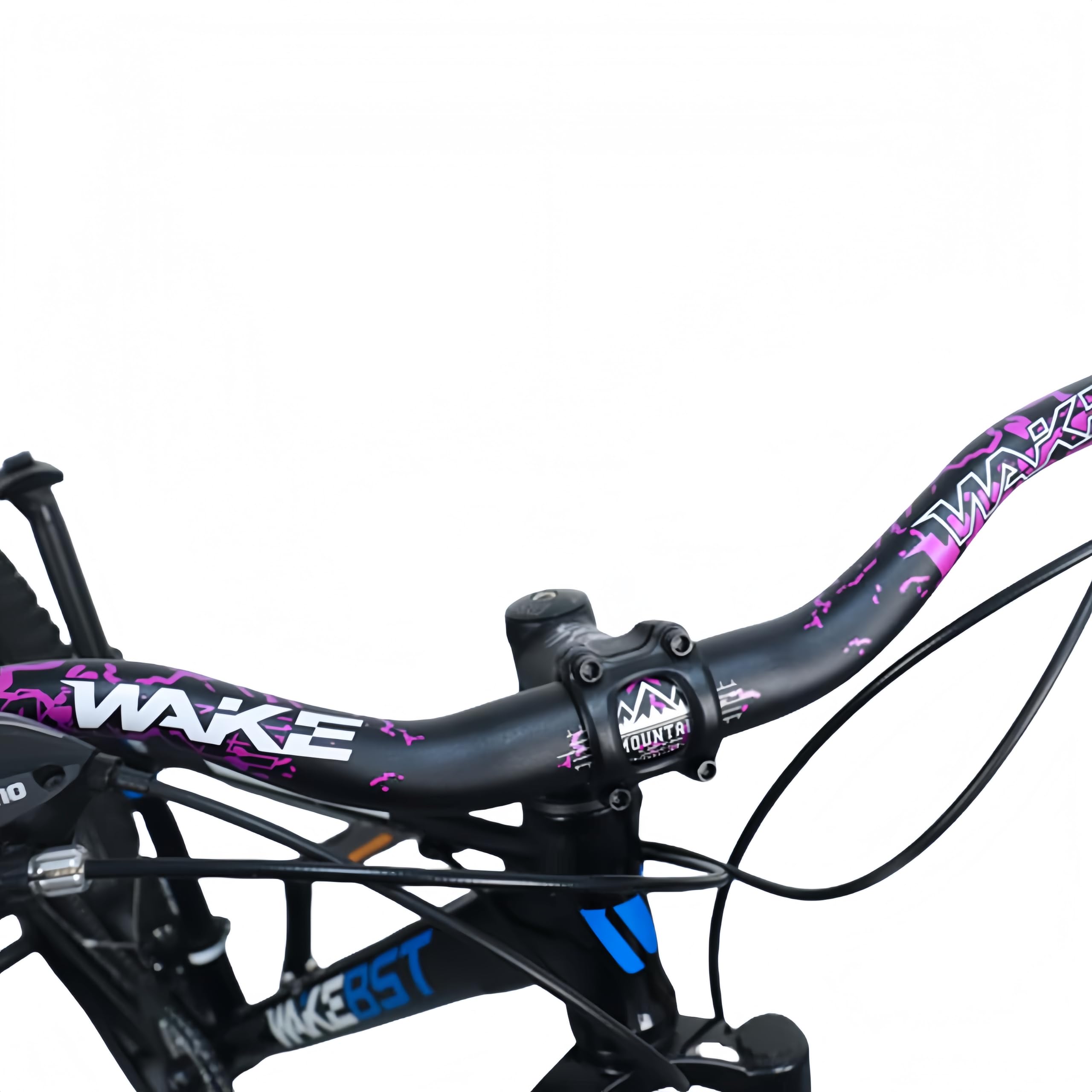 Trkimal φ31,8 mm, rower górski MTB, bardzo długi, 720 mm, kierownica 55 mm, do jazdy na rowerze zjazdowym, off-road, BMX (niebieski)