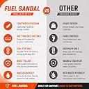 FUEL Timberland Lightweight & Comfortable Casual Sports Sandals for Mens & Boys with Anti-Skid Flexible Sole (Grey-10UK) gallery image
