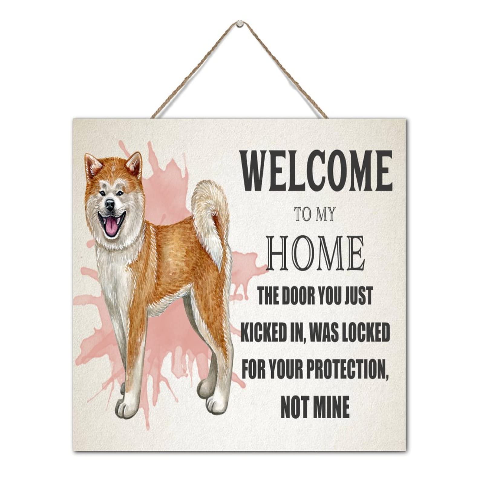 Plaque murale en bois cadeau de crémaillère Welcome To My Home