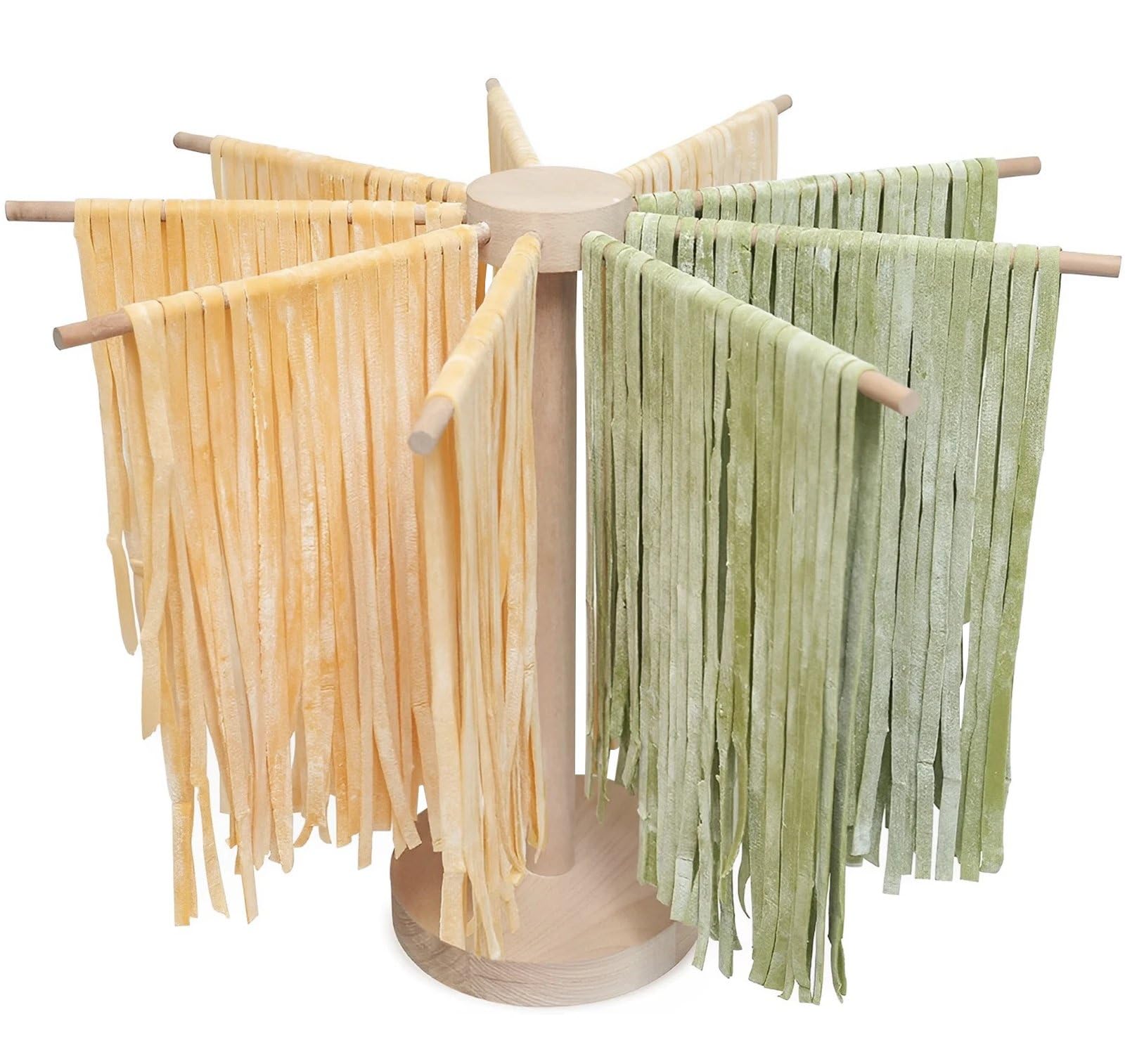 Amazon｜Toivexa パスタ乾燥ラック 大型 木製 パスタラック 折り畳み式