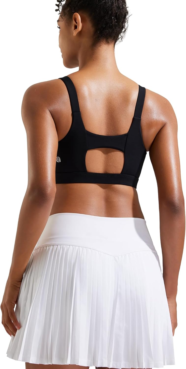 RUNNING GIRL Sports Bra for Women High Support, Molded Cup High Impact Sports Bras with Sewn in Pads - Image 3