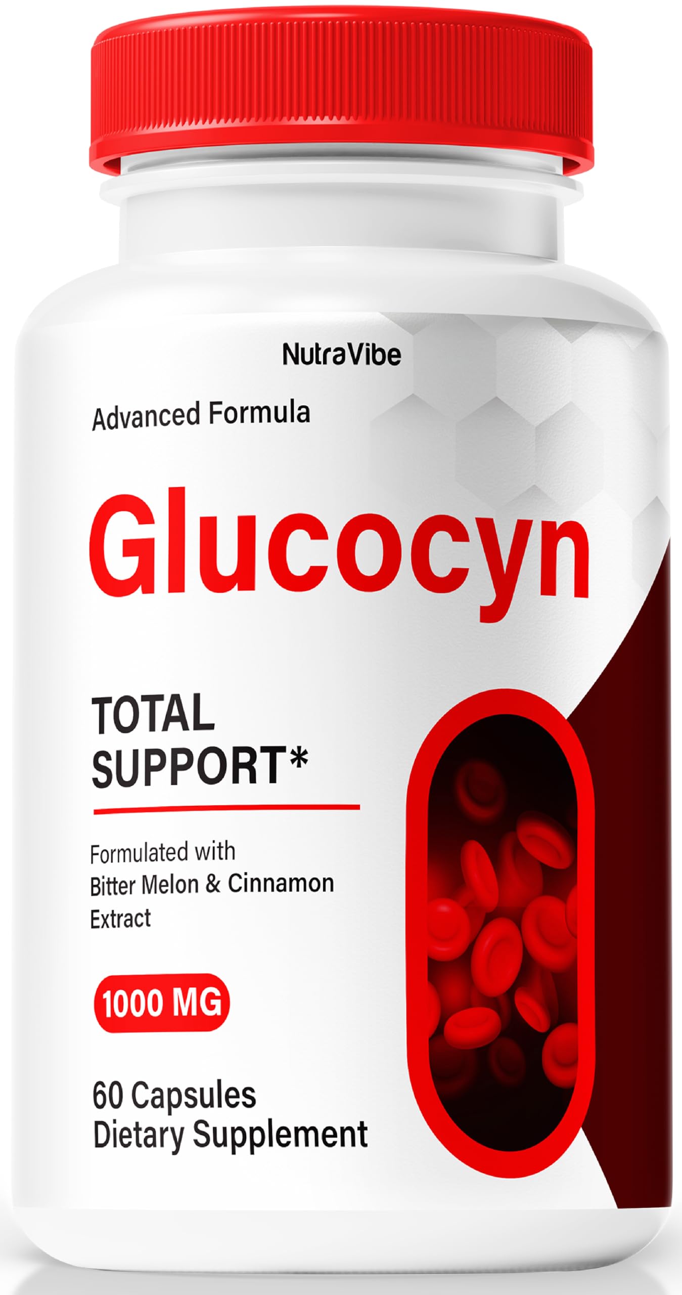 Glucocyn - Official Glucocyn Pills, All-Natural Formula to Support Healthy Circulation and Overall Well-Being, Premium Glucocyn Pastillas, Review (60 Capsules)