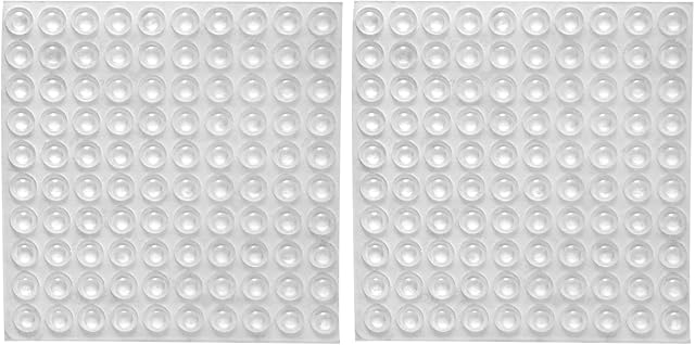 Clear Rubber Feet Adhesive Bumper Pads Self Stick Bumpers Sound Dampening Door Bumpers Cabinet Buffer Pads, 8.5 by 2.5 mm, 200 Pieces