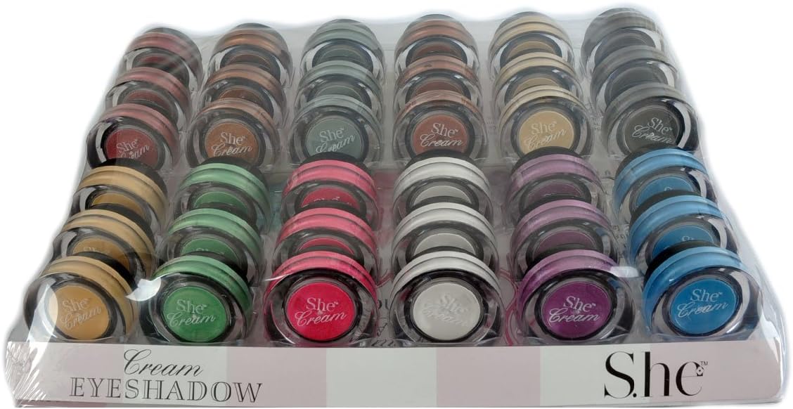 S.He Makeup 36 Pcs Cream Eyeshadow 12 Different Colors