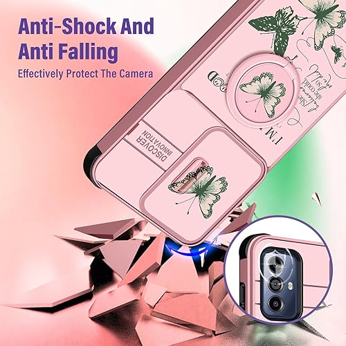 Miniatura 3 de Funermei Funda para teléfono Motorola Moto G Pure 2 en 1, funda para teléfono Moto G Power 2022, funda para Moto G Play 2023 para mujeres, diseño