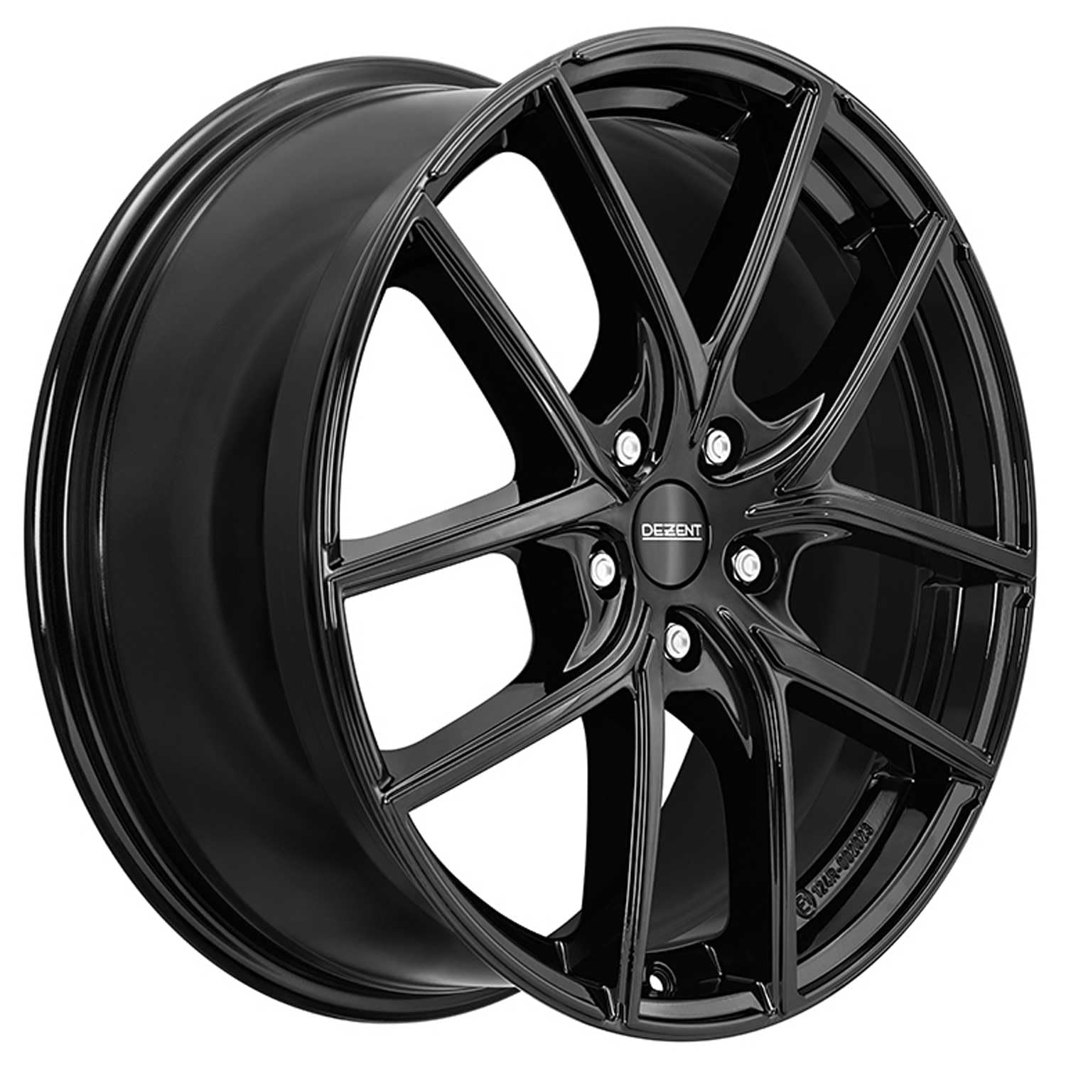 4x Dezent cerchi in alluminio TO black 7.5Jx18 ET50 5x112