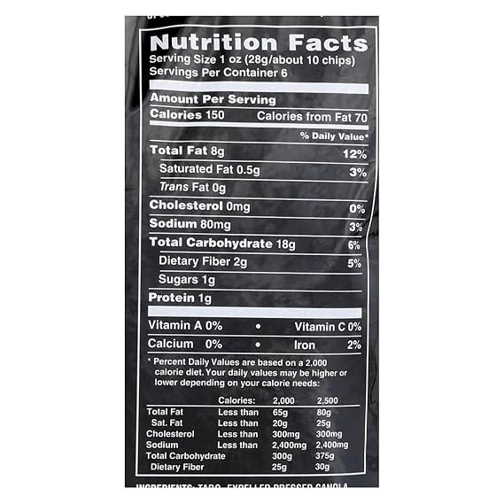 Terra Original Taro Chips, 6 Ounce -- 12 per case.