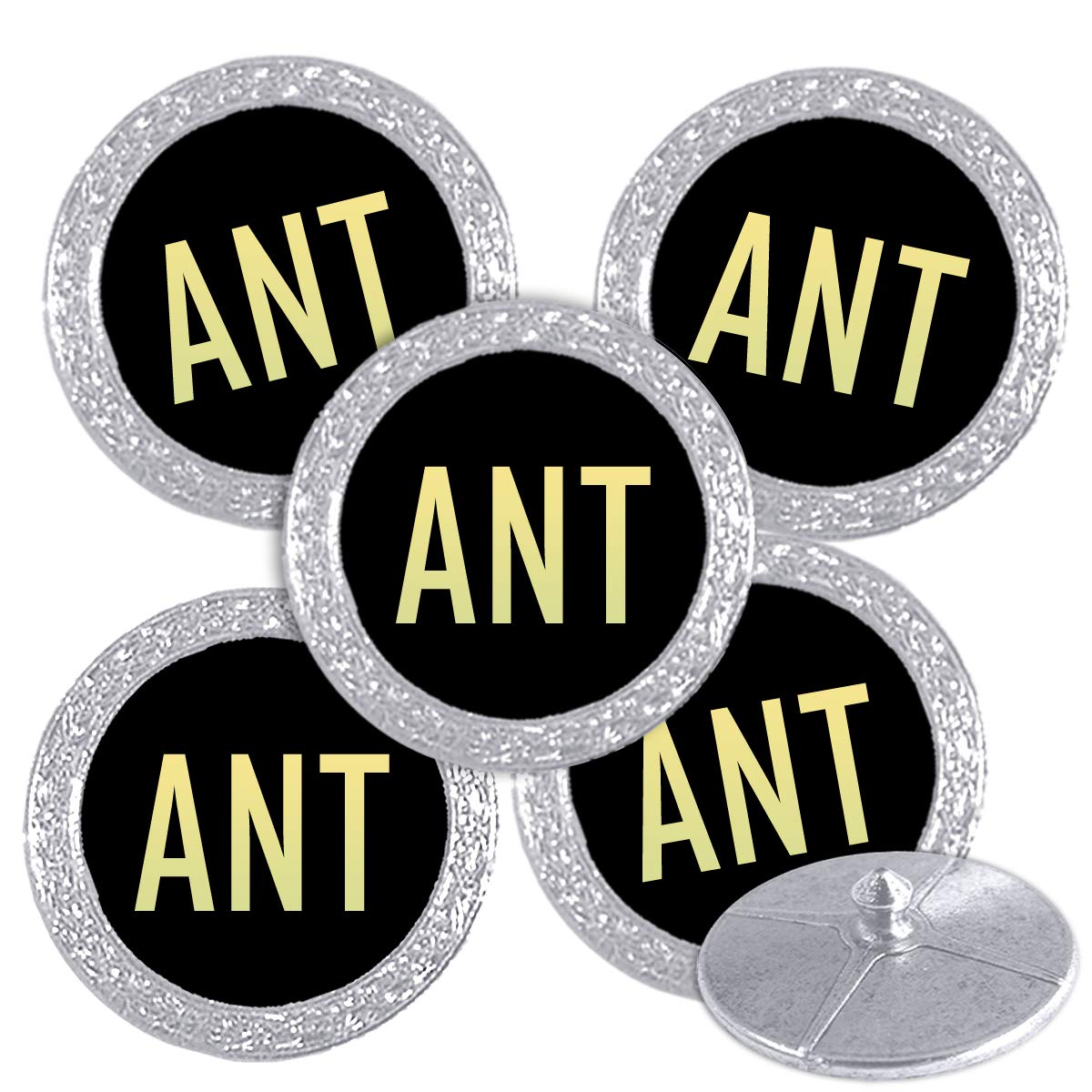 Best Impressions Silver Coloured Golf Ball Markers with Names (ANT) — image 1