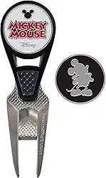 Team Effort Disney Mickey Mouse Golf CVX Ferramenta de reparo de marcas de bola e 2 marcadores de bola, multi