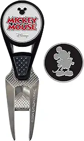 Team Effort Disney Mickey Mouse Golf CVX Ferramenta de reparo de marcas de bola e 2 marcadores de bola, multi