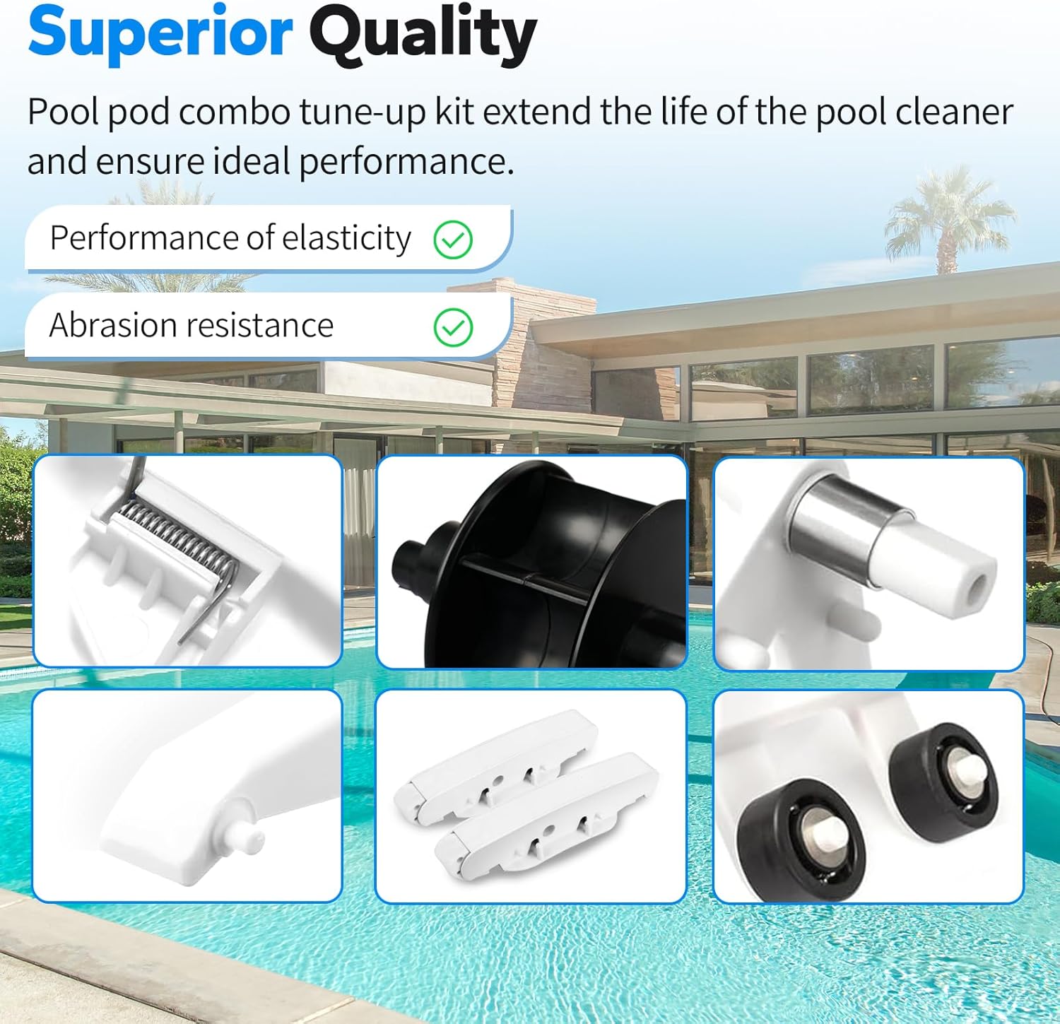 Pool Cleaner Pod Kit AXV417WHP for Hayward Pool Vacuum Part Replaces, and AXV621DAT Pool Vac A-Frame/Turbine Tune-Up Rebuild Kit, Compatible with Hayward Navigator Pool Vac Ultra Pool Cleaner