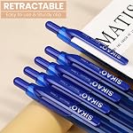 Blue Pens Bulk, 60 Pack Durawrite Retractable Ballpoint Pens | Blue Ink 1.0mm Medium Point Smooth Writing. Ideal Bulk Pens for School, Office, Teachers, Legal & Medical Use.
