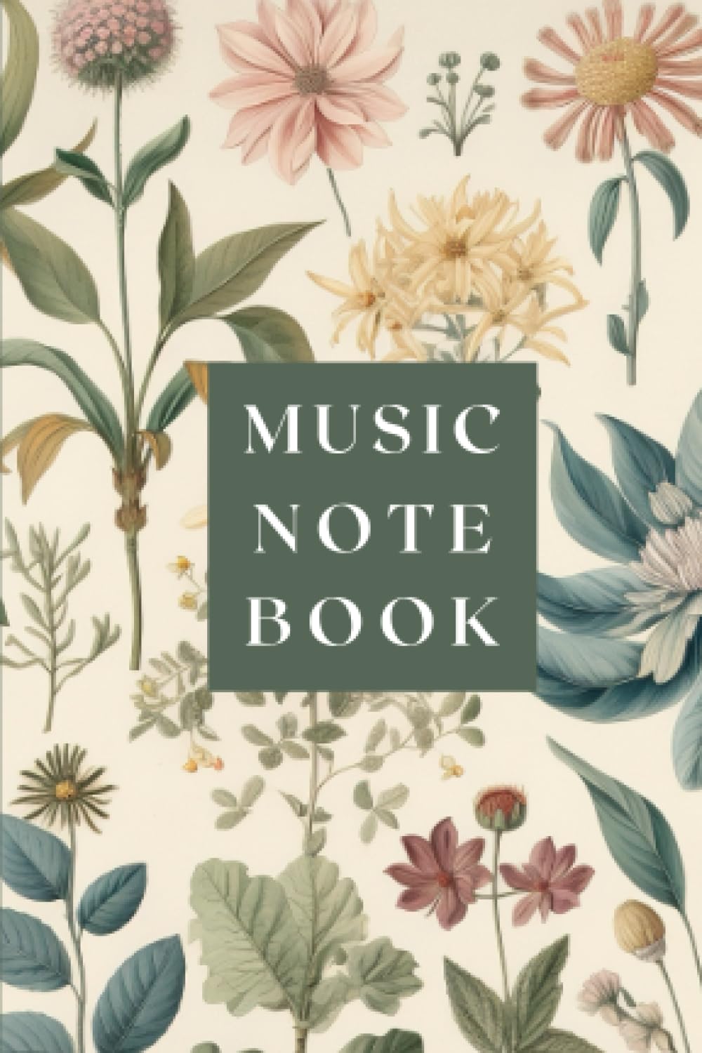 Carnet de notes musicales 6 portées pour composer partout facilement
