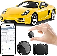 CHMQFCUP Mini Hidden GPS Tracker for Cars, Vehicles, Trucks - Real-Time iOS Find My, No Subscription Fee, Waterproof Magnetic, 1-Year Battery