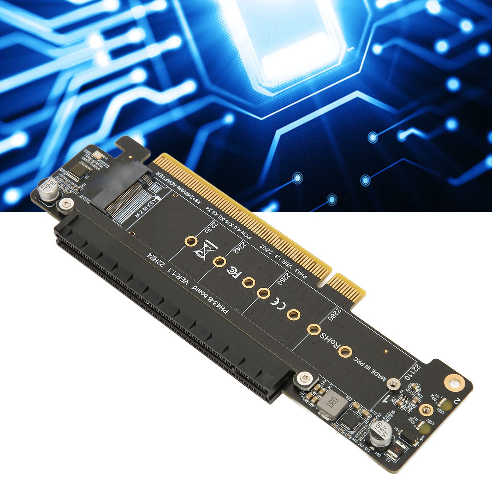 Amazon | Dpofirs PCIE X16 拡張カード、M.2 NVMe コントローラー拡張