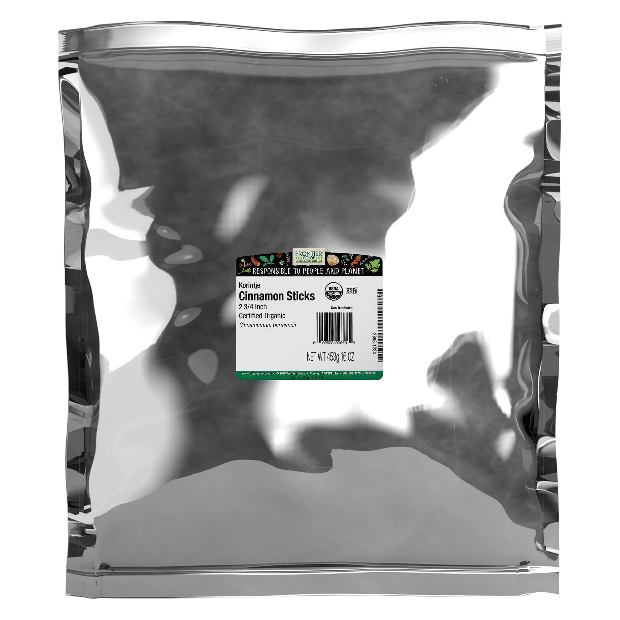 Frontier Natural Products - La cannella attacca organico intero - 1 Libbra