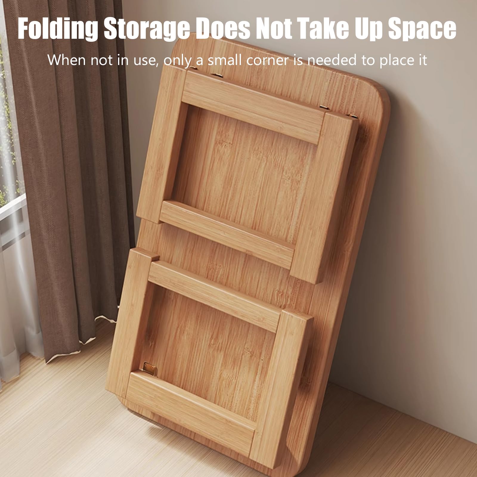 Table Basse Japonaise Pliante En Bambou Pour S'asseoir Sur Le