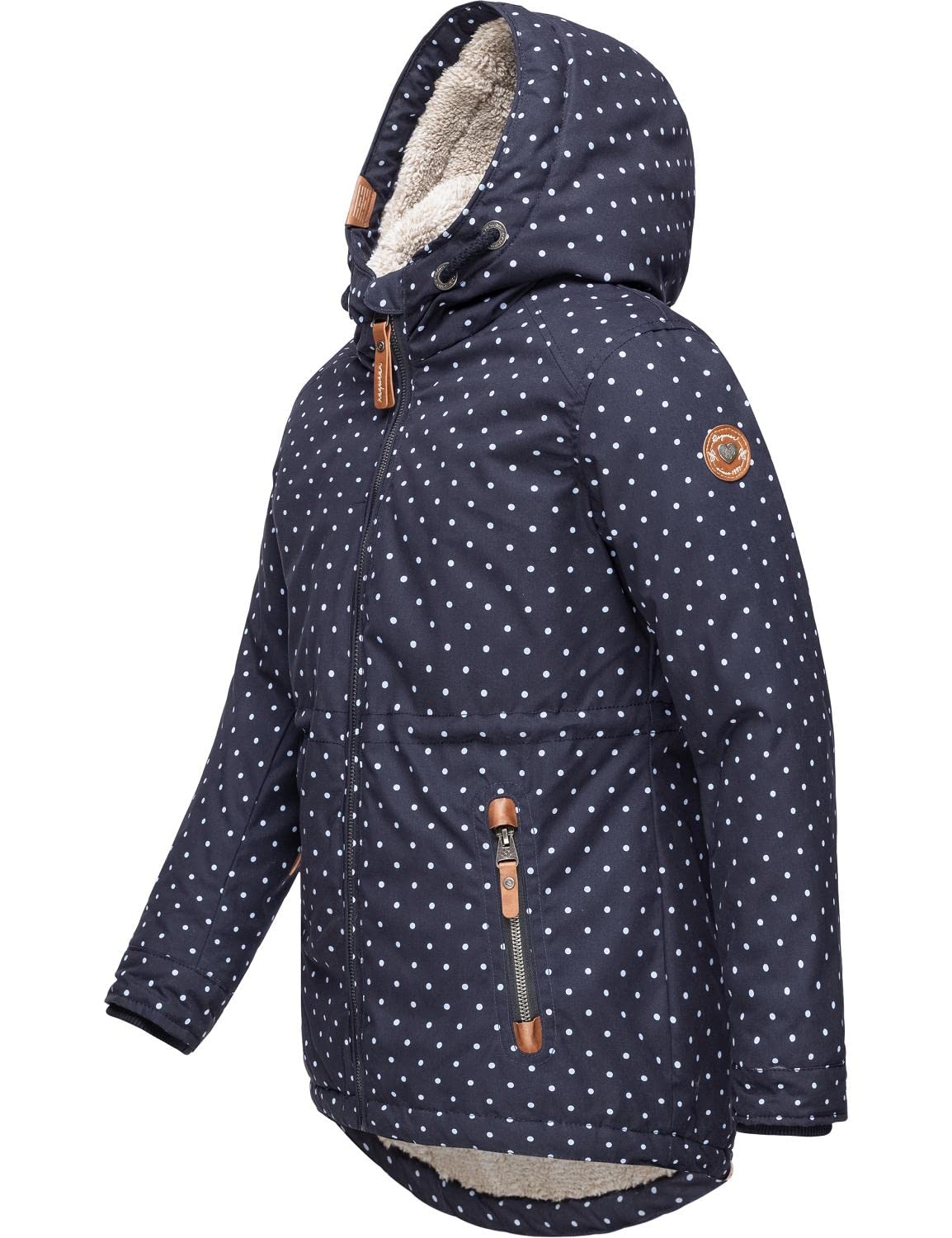 Ragwear Chaqueta de invierno para niños y niñas, impermeable, transpirable, Layra Dots 128-152