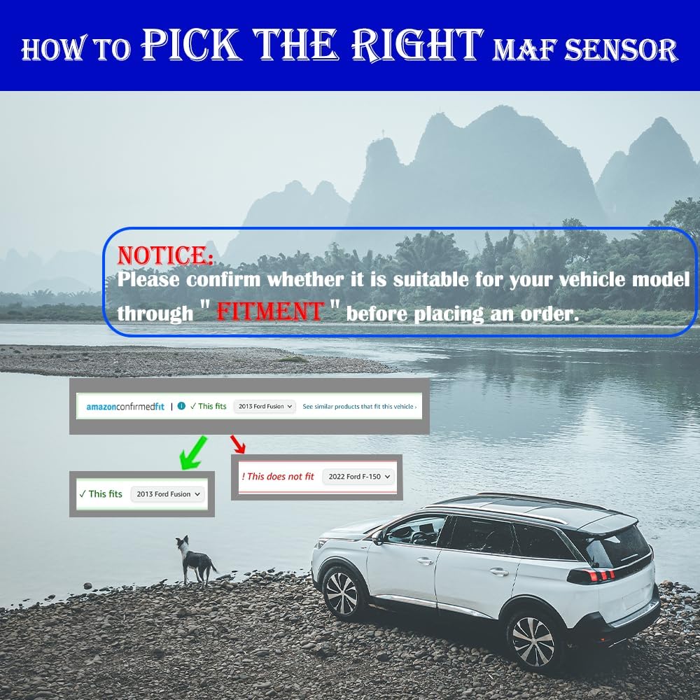 Mass Air Flow Sensor Meter Assembly (fit 5Pins, 3.0L 4.0L) Fits for Toyota: Camry 97-01, Avalon 97-99, Solara 99-03, Sienna 98-00, Lexus: ES300/GS300/GS400/LS400/SC300/SC400 1998-2000