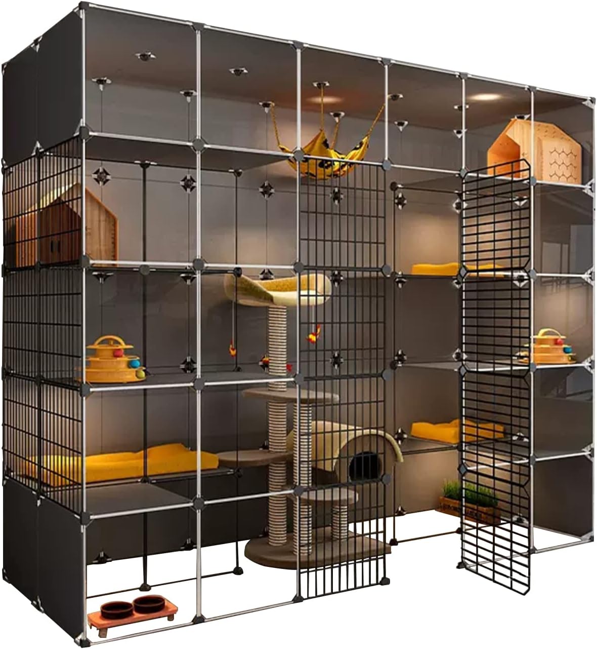 CIOOCPK Large Cat Cage Indoor/Outdoor Cat Enclosure Cat