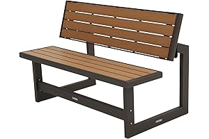 LIFETIME Convert-A-Bench 60054 Convertible Bench / Table Combo 24 x 48 Folding...