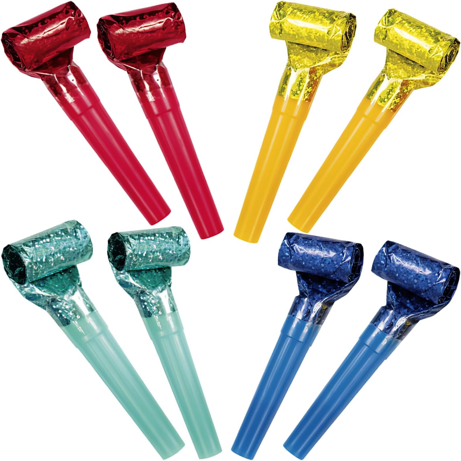 Unique Prismatic Squawker Blowouts 8 Pieces