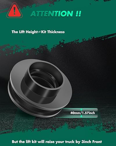 Miniatura 2 de SCITOO Kit de elevación de nivelación delantera de 2.5 pulgadas para Silverado 1500 1999-2006  para Silverado 1500 Classic 2007  para GMC Sierra