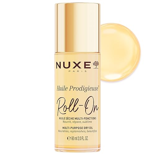 Nuxe Huile Prodigieuse Multi-Purpose Dry Oil for Face, Body and Hair, Iconic Dry Oil, Nourishes, Repairs & Enhances Skin & Hair, Multi-Purpose Vegan Formula - 60 ml (Pack of 1) - Original Classic Edition