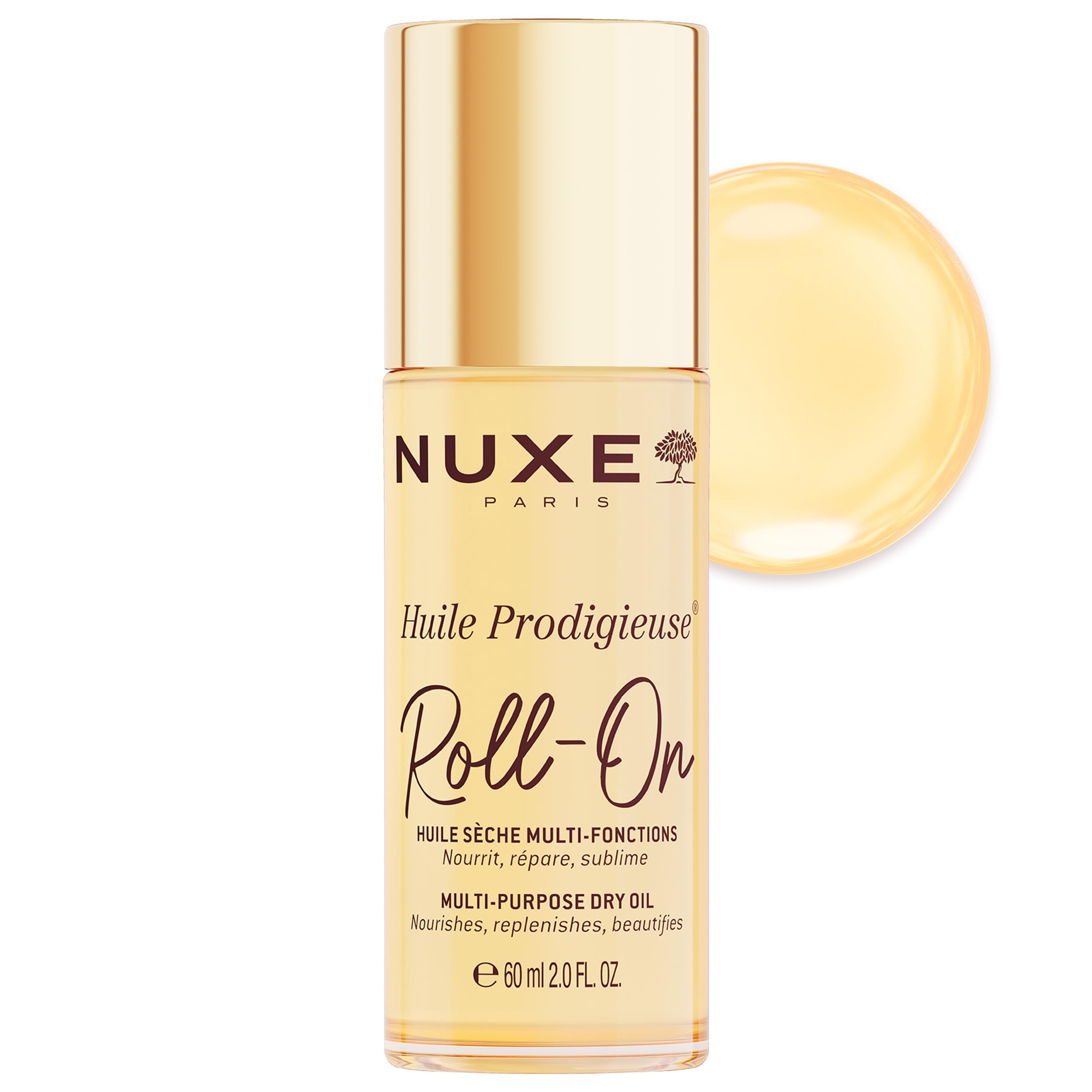 Nuxe Huile Prodigieuse Multi-Purpose Dry Oil - Radiant Glow and Lightweight Hydration for Face, Body & Hair. Nourishes, Repairs and Enhances